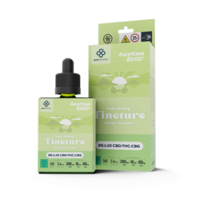 Water-Based Tincture Anytime 2000 – CBD THC CBG tincture for daily wellness and clarity, ships worldwide
