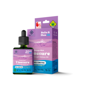 Bottle of Bella & Max Plus CBD THC Tincture 30:1